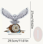 Preview: Diamond Painting Uhr Eule